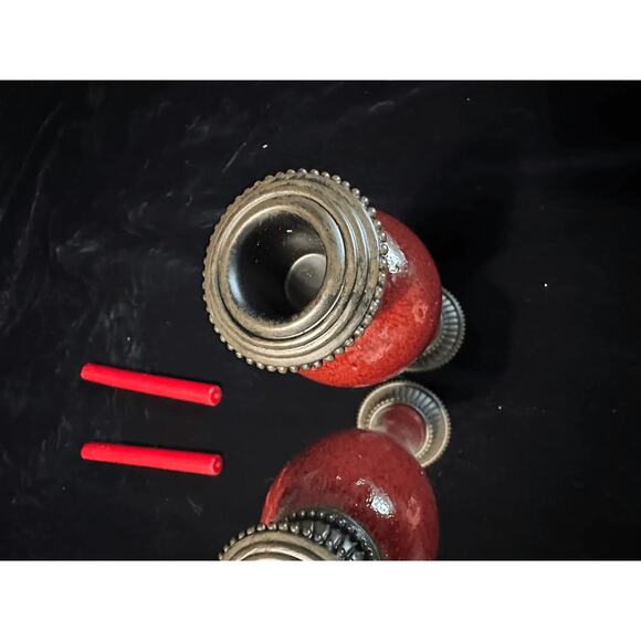 PartyLite Moroccan Spice Taper Candle Holders Set of 2 P7531 10.5 Inch Decor - Picture 6 of 11